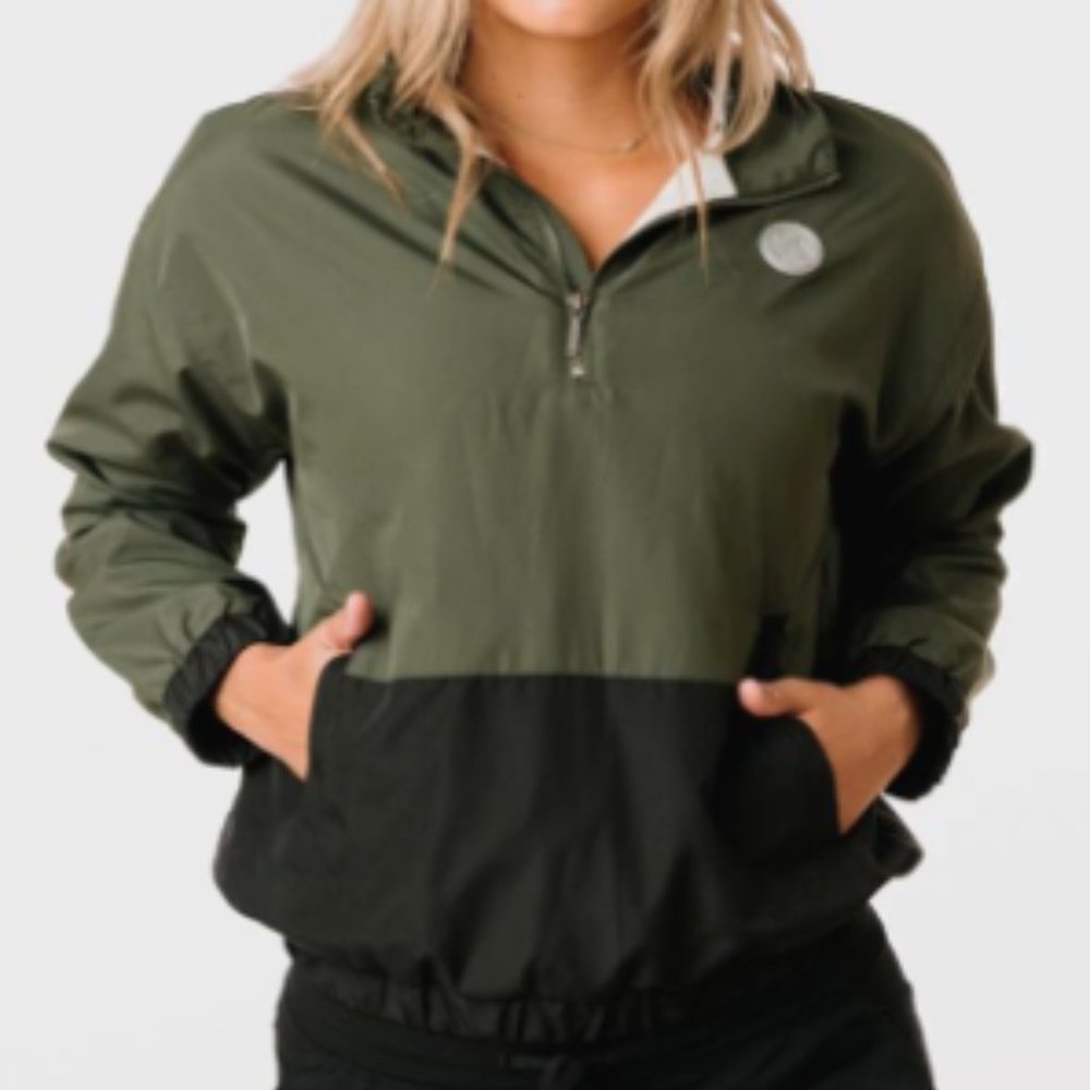 Womens ZYIA forest patch 1/4 zip